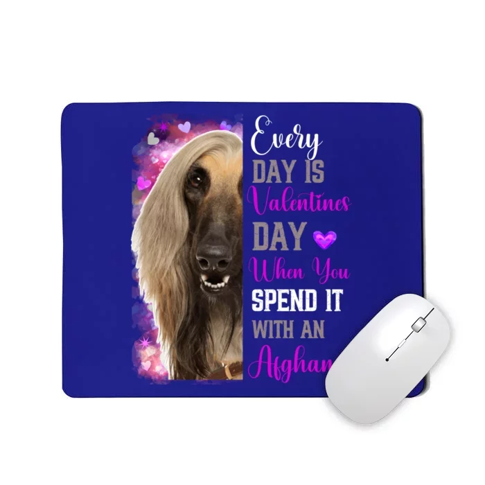 Afghan Hound Mom Funny Valentines Day Dog Lovers Afghanistan Cute Gift Mousepad