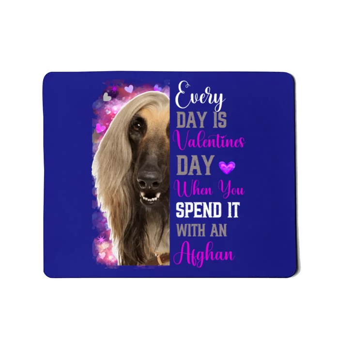 Afghan Hound Mom Funny Valentines Day Dog Lovers Afghanistan Cute Gift Mousepad