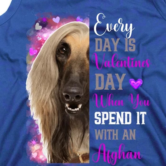 Afghan Hound Mom Funny Valentines Day Dog Lovers Afghanistan Cute Gift Tank Top