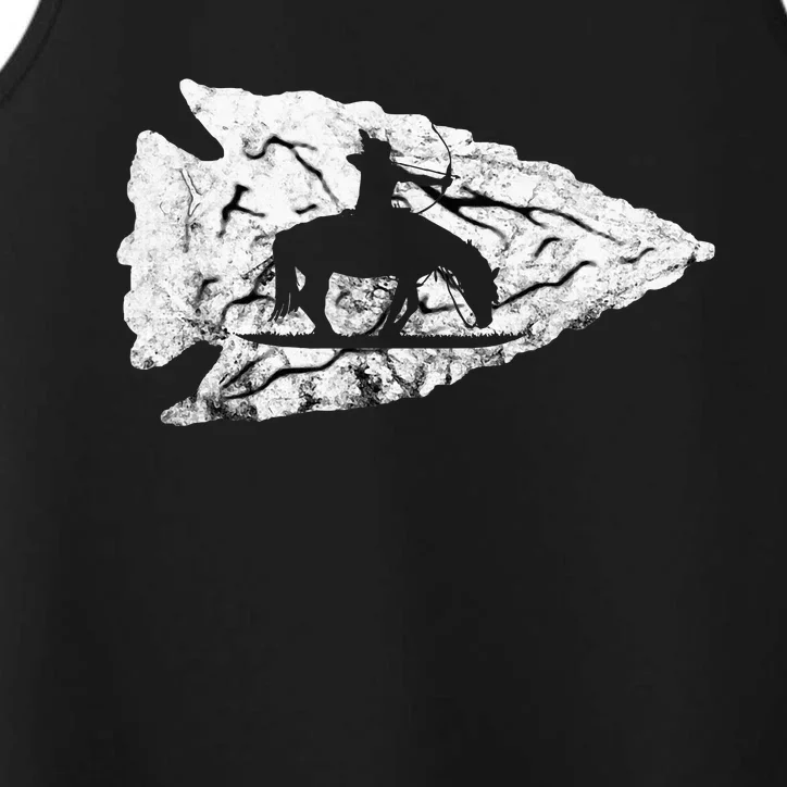 Arrowhead Hunting Native American Relic Hunter Arrowhead Performance Tank