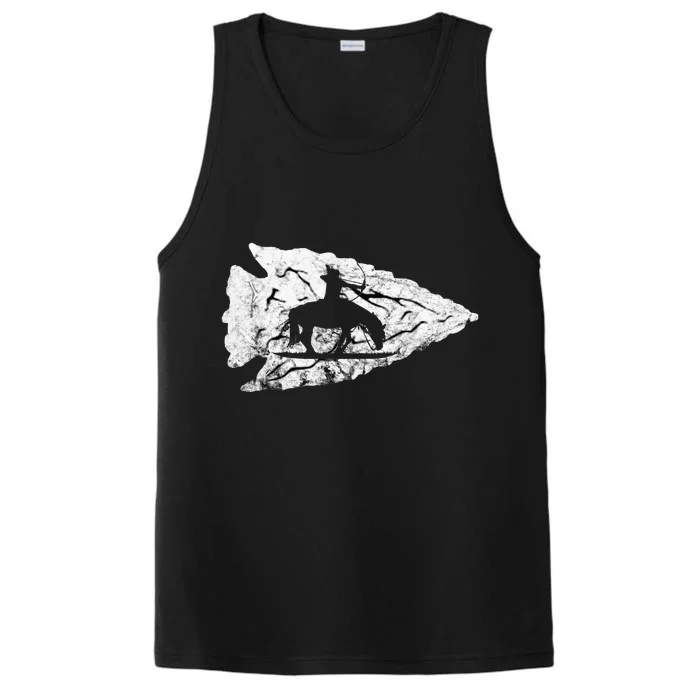 Arrowhead Hunting Native American Relic Hunter Arrowhead Performance Tank