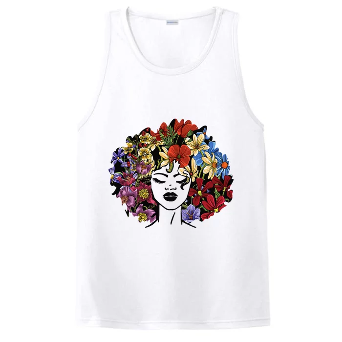 Afro Hair Natural Black History Juneteenth Pride Performance Tank