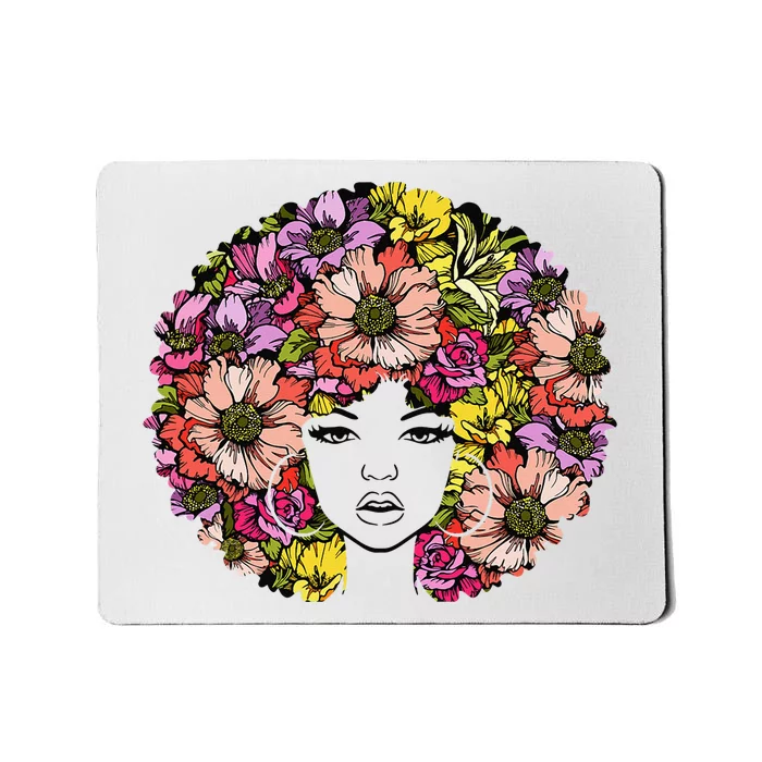 Afro Hair Natural Black History Month Juneteenth Melanin BLM Mousepad