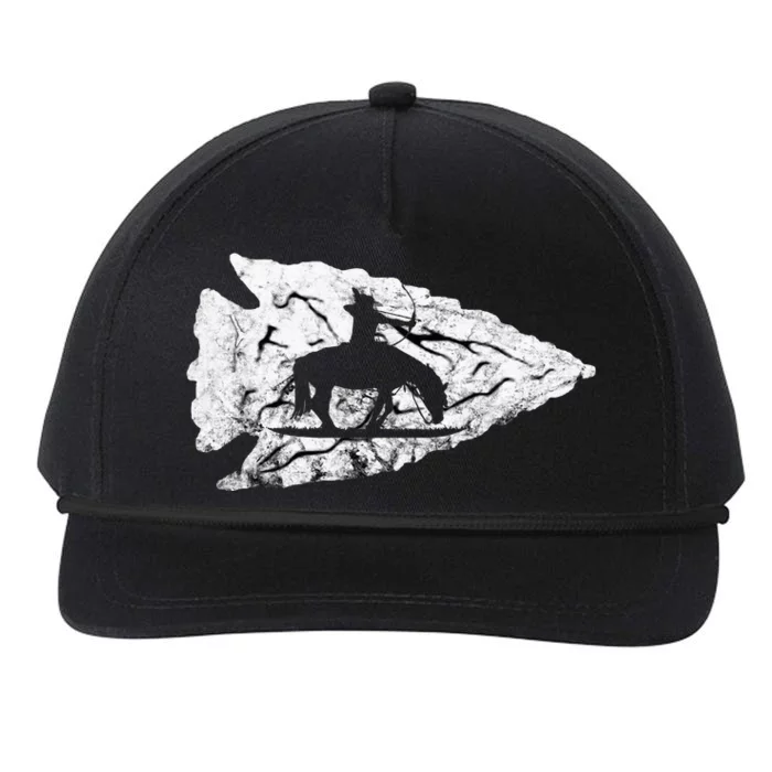 Arrowhead Hunting Native American Relic Hunter Arrowhead Snapback Five-Panel Rope Hat