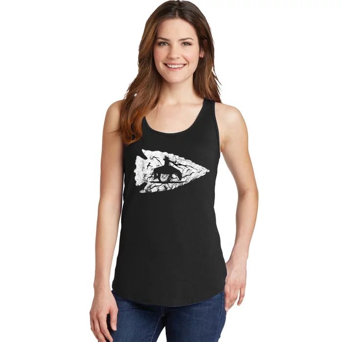 Arrowhead Hunting Native American Relic Hunter Arrowhead Ladies Essential Tank