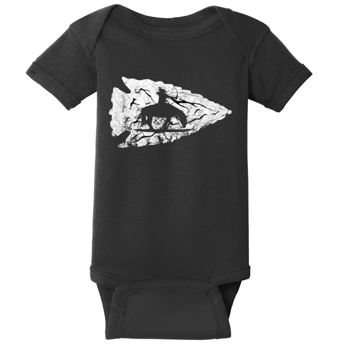 Arrowhead Hunting Native American Relic Hunter Arrowhead Baby Bodysuit