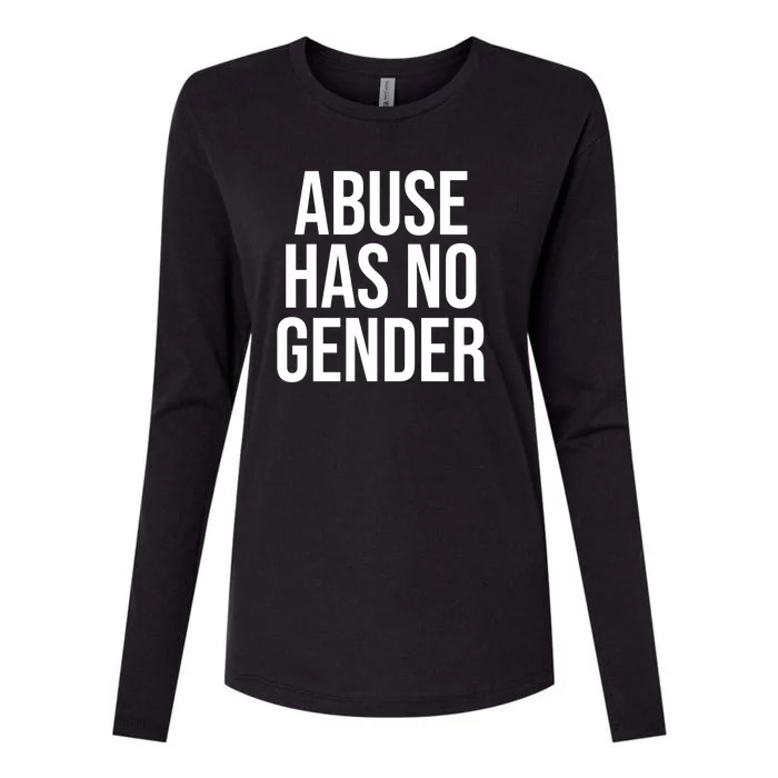 Abuse Has No Gender Womens Cotton Relaxed Long Sleeve T-Shirt