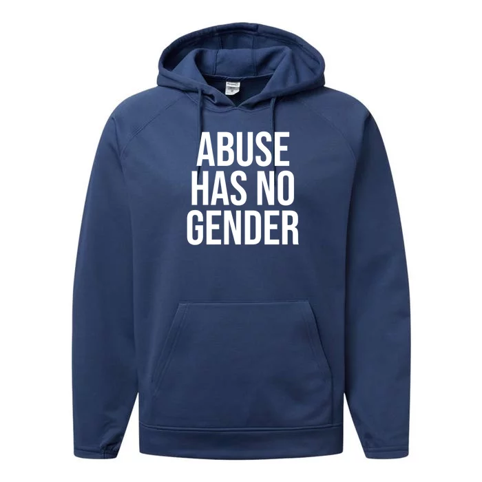 Abuse Has No Gender Performance Fleece Hoodie