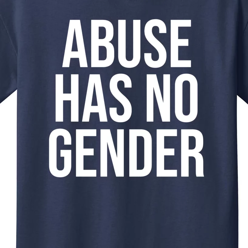 Abuse Has No Gender Kids T-Shirt