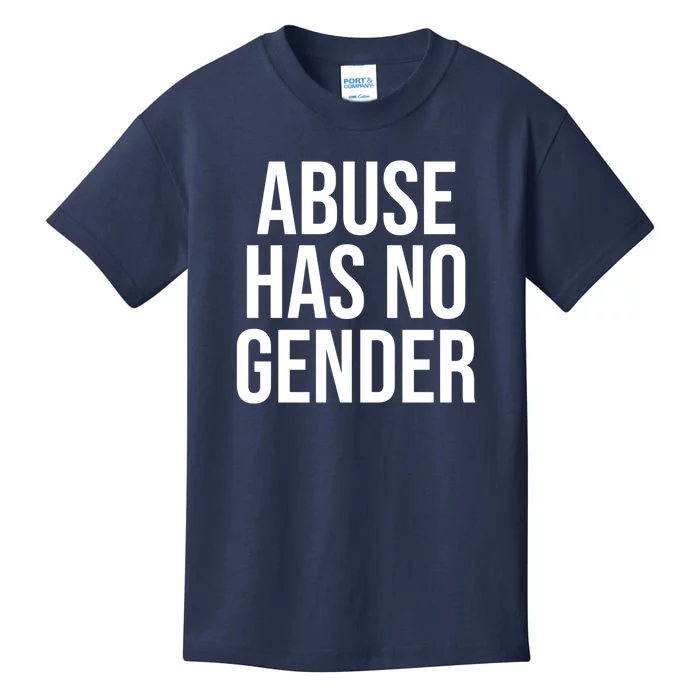 Abuse Has No Gender Kids T-Shirt