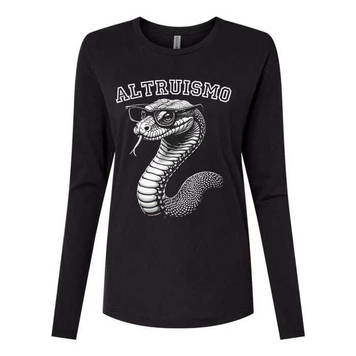 Altruismo House Of Givers Rca School Snake Student Womens Cotton Relaxed Long Sleeve T-Shirt