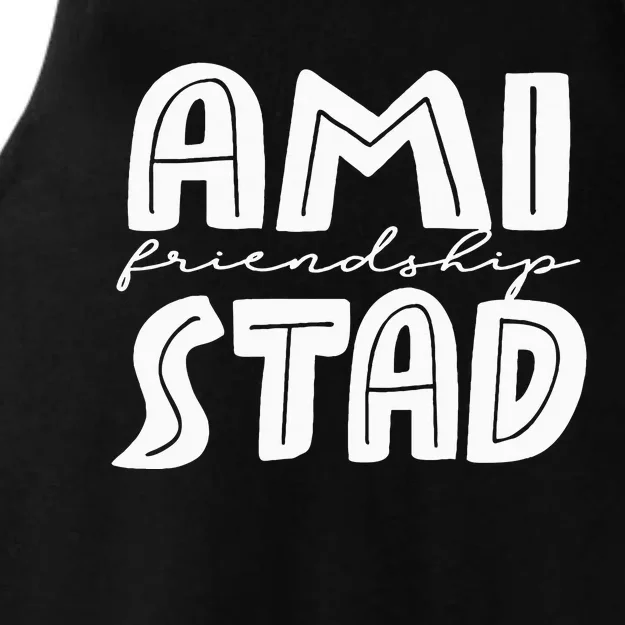 Amistad House Of Friendship Rca Friendly School Spirit Ladies Tri-Blend Wicking Tank