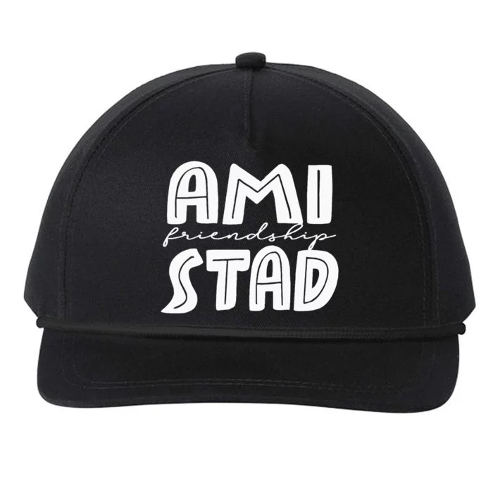 Amistad House Of Friendship Rca Friendly School Spirit Snapback Five-Panel Rope Hat