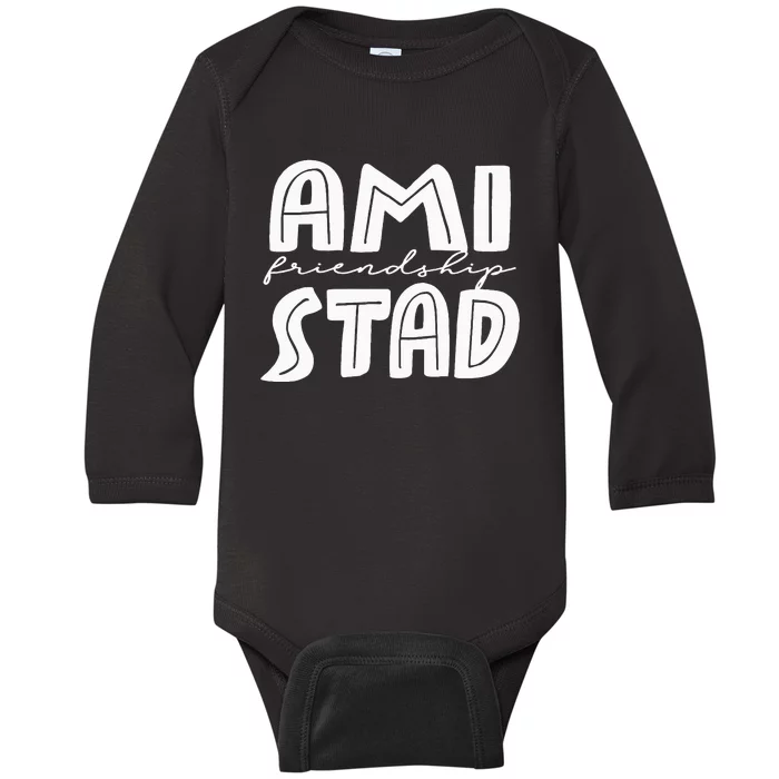 Amistad House Of Friendship Rca Friendly School Spirit Baby Long Sleeve Bodysuit