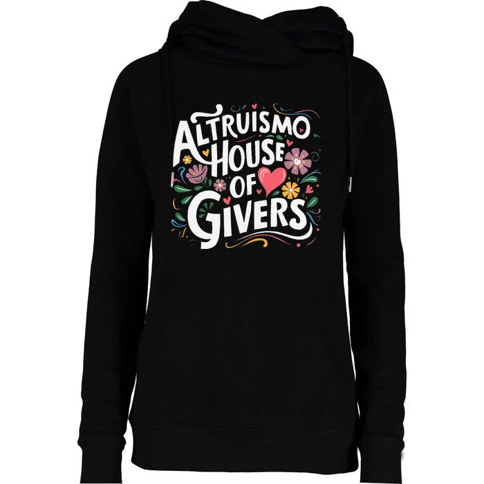 Altruismo House Of Givers Rca Givers School Spirit Gift Womens Funnel Neck Pullover Hood