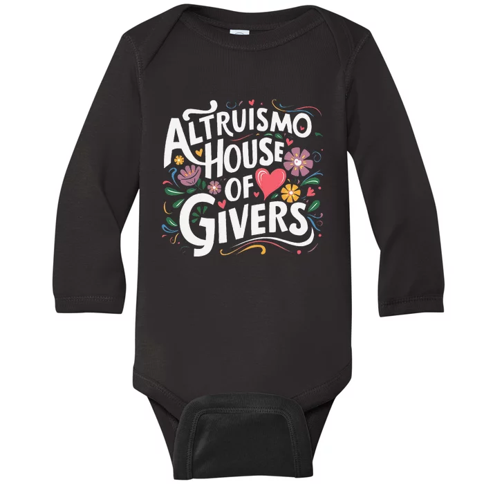 Altruismo House Of Givers Rca Givers School Spirit Gift Baby Long Sleeve Bodysuit