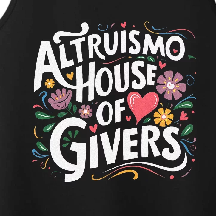 Altruismo House Of Givers Rca Givers School Spirit Gift Performance Tank