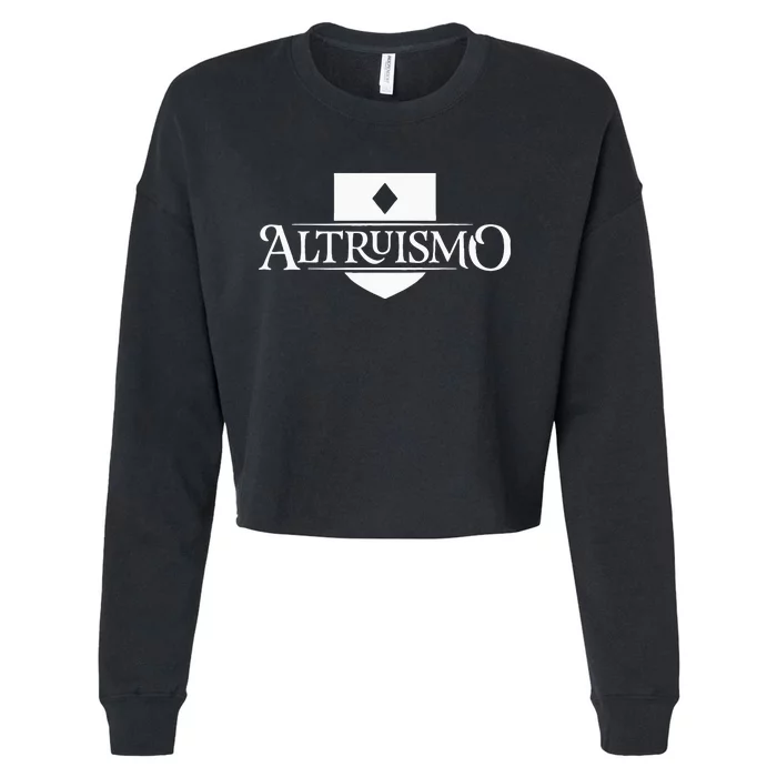 Altruismo House Of Givers School Spirit Givers Cropped Pullover Crew