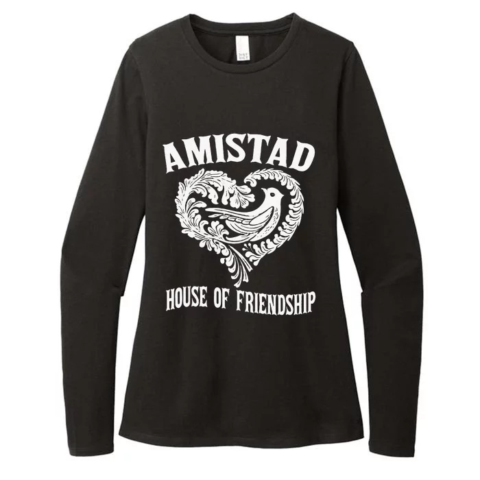 Amistad House Of Friendship Rca Friendly School Spirit Womens CVC Long Sleeve Shirt