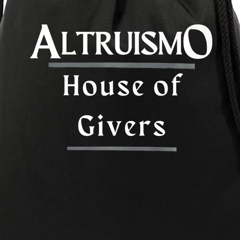 Altruismo House Of Givers Rca Givers School Spirit Drawstring Bag