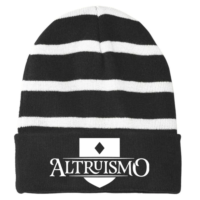 Altruismo House Of Givers School Spirit Givers Black Striped Beanie with Solid Band