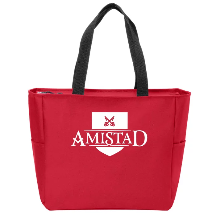 Amistad House Of Friendship House Retro Friendship Zip Tote Bag