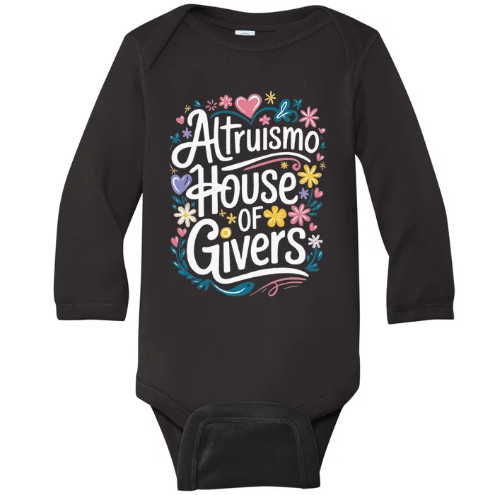 Altruismo House Of Givers School Spirit Baby Long Sleeve Bodysuit