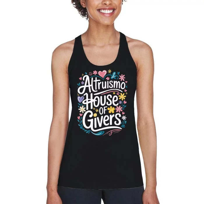 Altruismo House Of Givers School Spirit Women's Racerback Tank