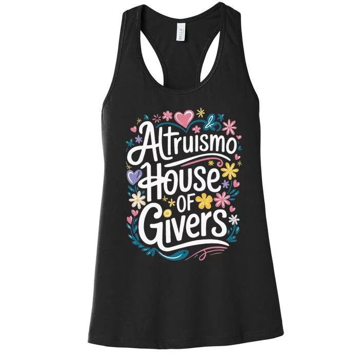 Altruismo House Of Givers School Spirit Women's Racerback Tank