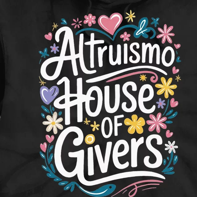 Altruismo House Of Givers School Spirit Tie Dye Hoodie