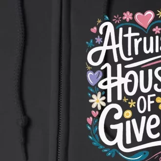 Altruismo House Of Givers School Spirit Full Zip Hoodie