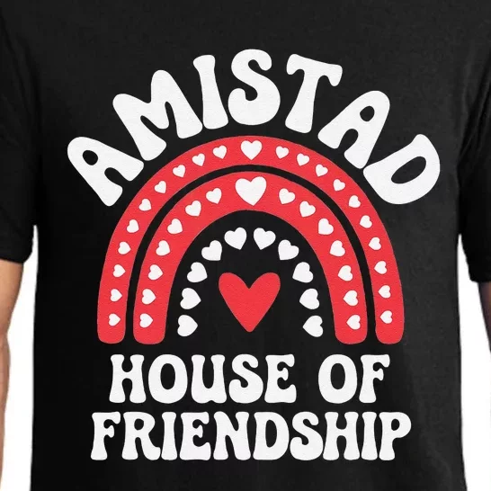 Amistad House Of Friendship Boho Heart Rainbow Gift Pajama Set