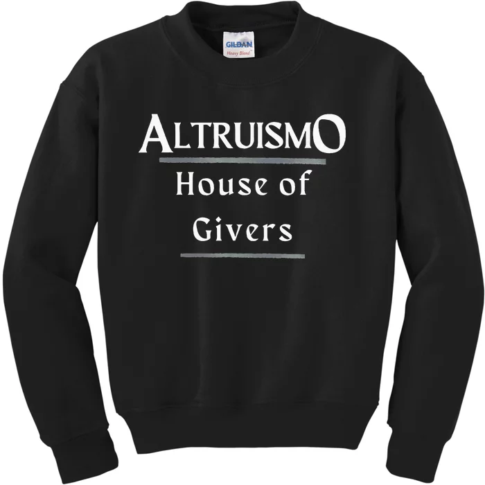 Altruismo House Of Givers Rca Givers School Spirit Black Altruismo House Of Gi Kids Sweatshirt