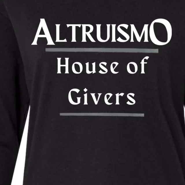 Altruismo House Of Givers Rca Givers School Spirit Womens Cotton Relaxed Long Sleeve T-Shirt