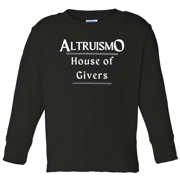 Altruismo House Of Givers Rca Givers School Spirit Toddler Long Sleeve Shirt