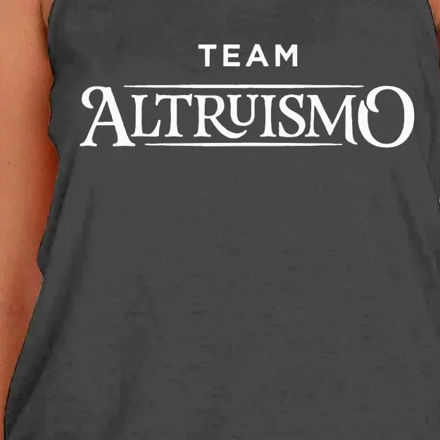 Altruismo House Of Givers School Spirit Givers Black= Women's Knotted Racerback Tank