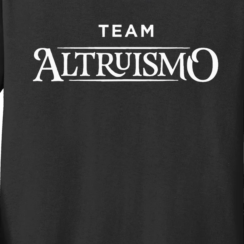 Altruismo House Of Givers School Spirit Givers Black= Kids Long Sleeve Shirt