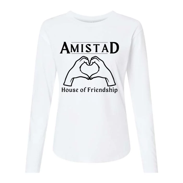 Amistad House Of Friendship Rca Friendly School Spirit Womens Cotton Relaxed Long Sleeve T-Shirt