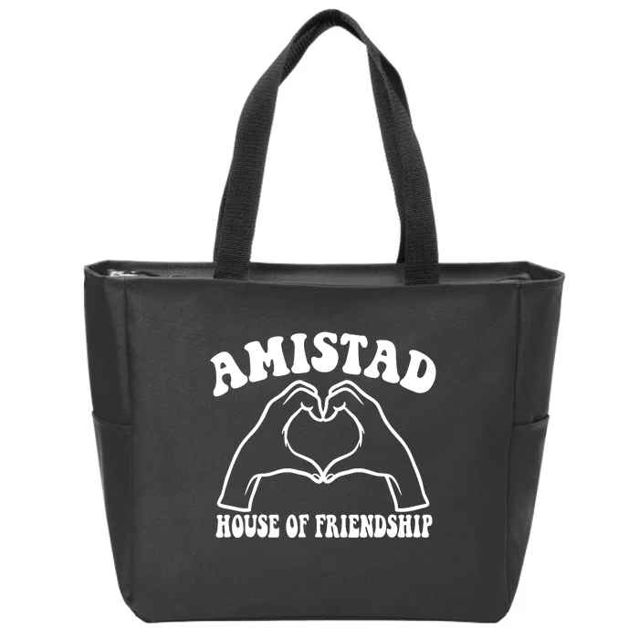 Amistad House Of Friendship Rca Friendly School Spirit Zip Tote Bag