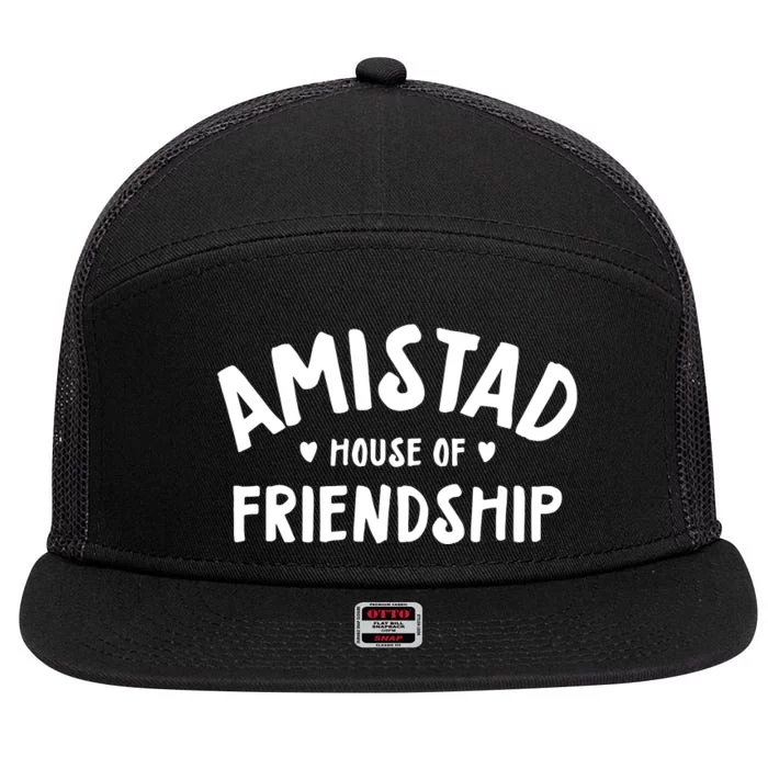 Amistad House Of Friendship 7 Panel Mesh Trucker Snapback Hat