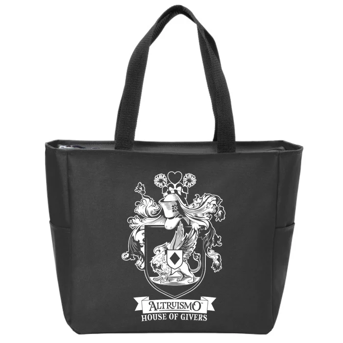 Altruismo House Of Givers Rca Givers School Spirit Zip Tote Bag