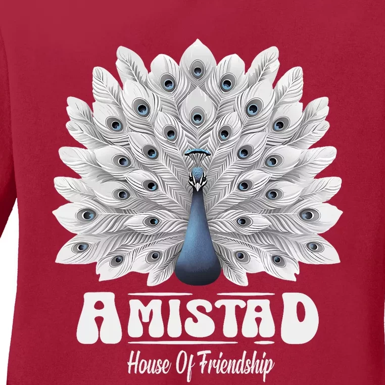 Amistad House Of Friendship Rca School Amistad House Red Ladies Long Sleeve Shirt