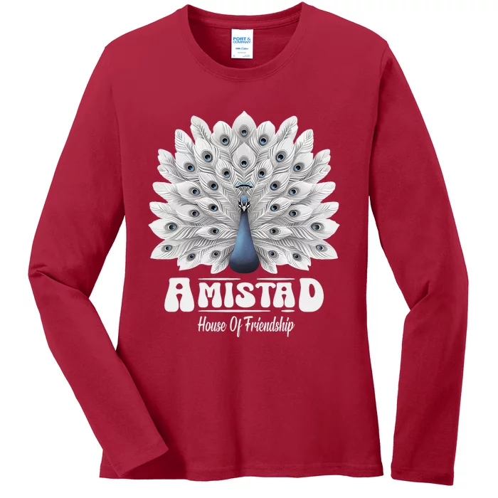 Amistad House Of Friendship Rca School Amistad House Red Ladies Long Sleeve Shirt