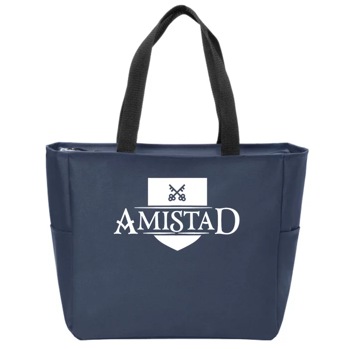 Amistad House Of Friendship House Retro Friendship Zip Tote Bag