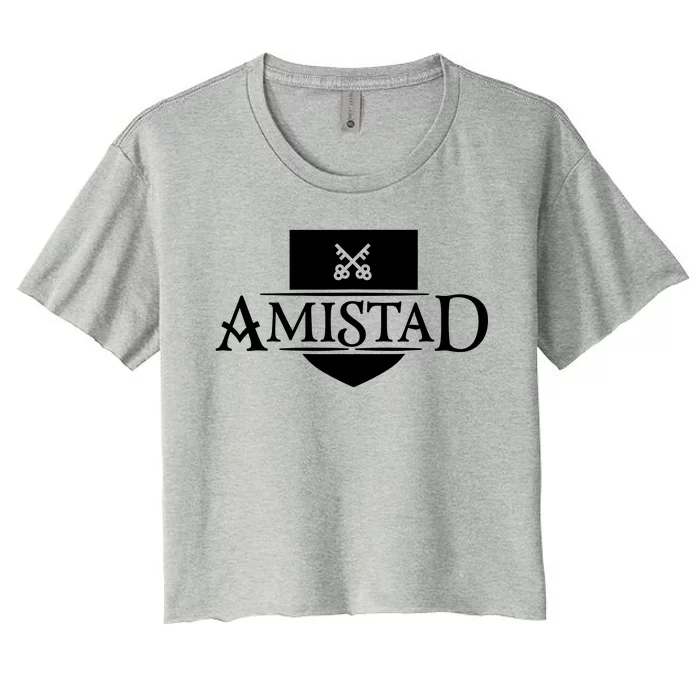 Amistad House Of Friendship House Retro Friendship Women's Crop Top Tee