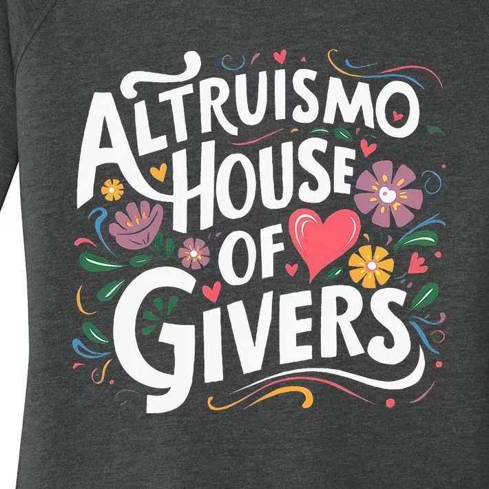 Altruismo House Of Givers Rca Givers School Spirit Women's Perfect Tri Tunic Long Sleeve Shirt