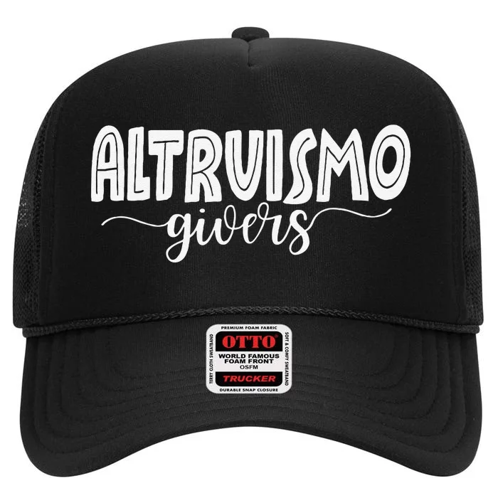 Altruismo House Of Givers Rca Givers School Spirit Gift High Crown Mesh Trucker Hat