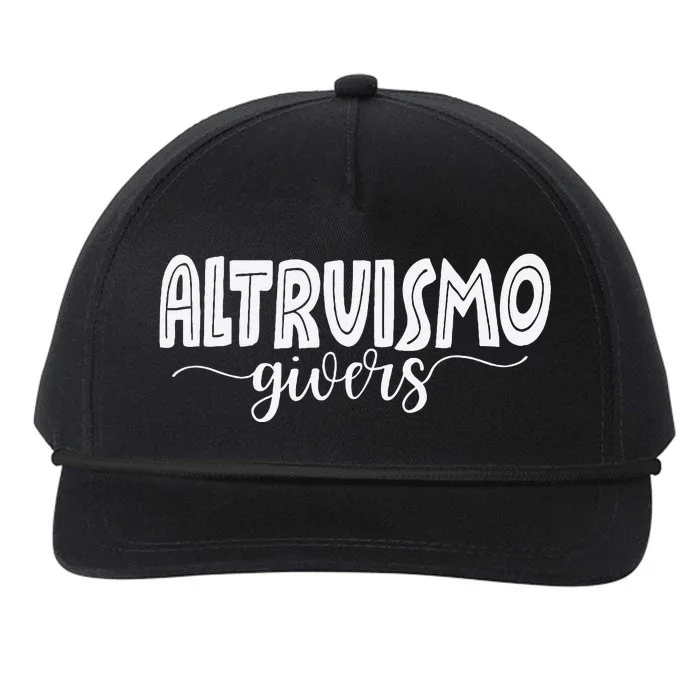 Altruismo House Of Givers Rca Givers School Spirit Gift Snapback Five-Panel Rope Hat