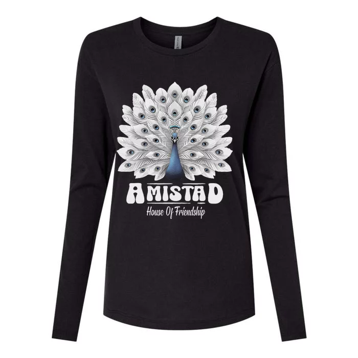 Amistad House Of Friendship Rca School Amistad House Red Gift Womens Cotton Relaxed Long Sleeve T-Shirt