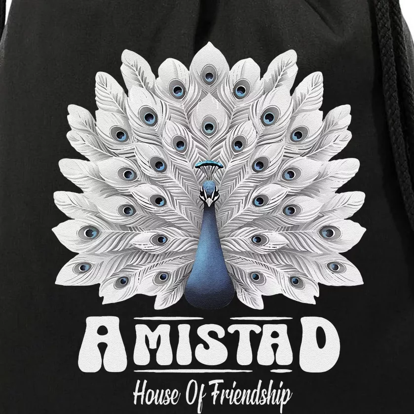 Amistad House Of Friendship Rca School Amistad House Red Gift Drawstring Bag